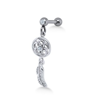 Dream Catcher Shaped Upper Ear Dangling Charms TIPBD-200