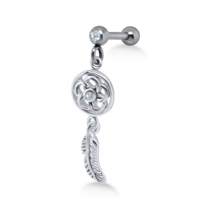 Dream Catcher Shaped Upper Ear Dangling Charms TIPBD-200