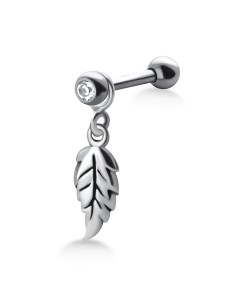 Stone Set Leaf Shaped Upper Ear Charms TIPCH-23