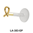 Aids Awareness Shaped labrets Push-in LA-383