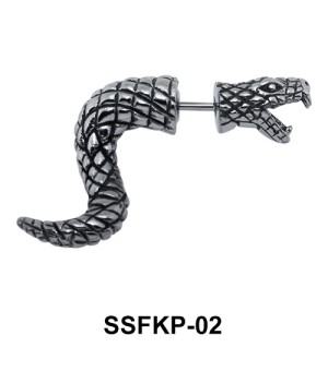 Snake Shaped Ear Stud SSFKP-02